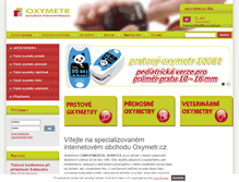 Tablet Screenshot of oxymetr.cz
